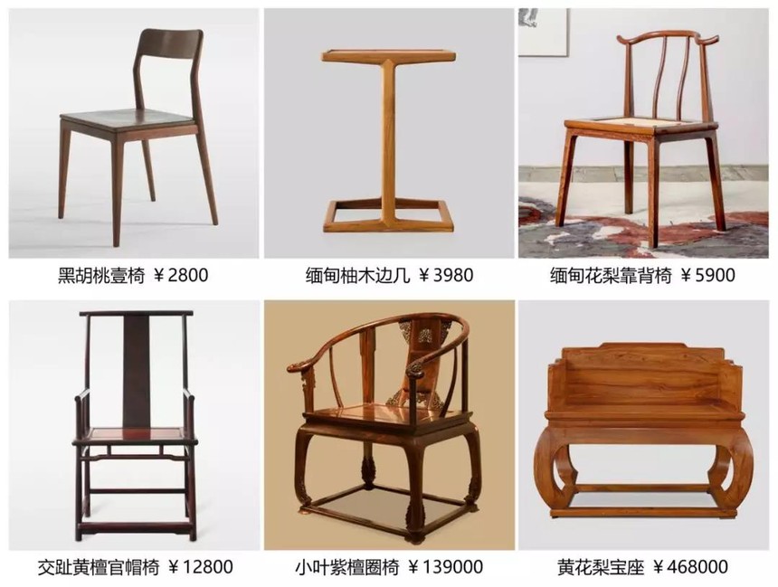 黑胡桃与其他名贵木材家具价格参考