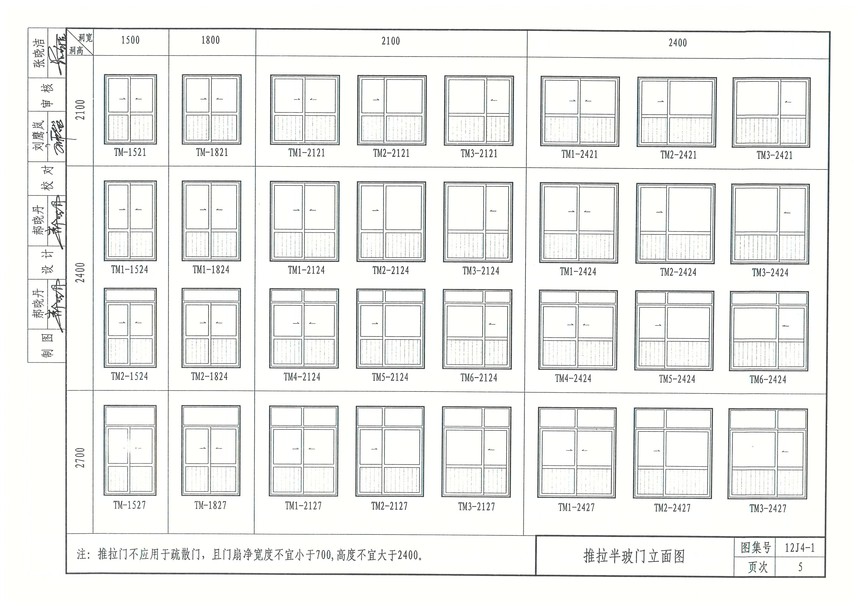 图集 建筑图集 内蒙古-12j图集 12j4-1《常用门窗》  上ߌ