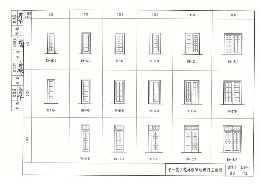 图集 建筑图集 内蒙古-12j图集 12j4-1《常用门窗》  上一