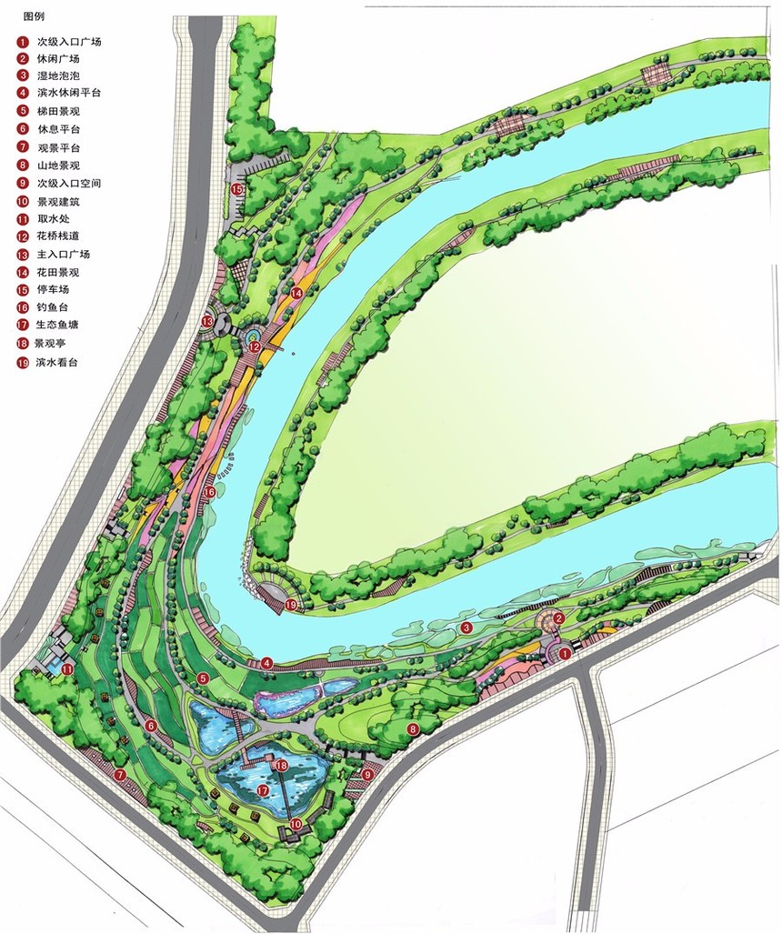 chongqing city  项目性质:防洪工程,水体治理,景观改造 花溪河规划