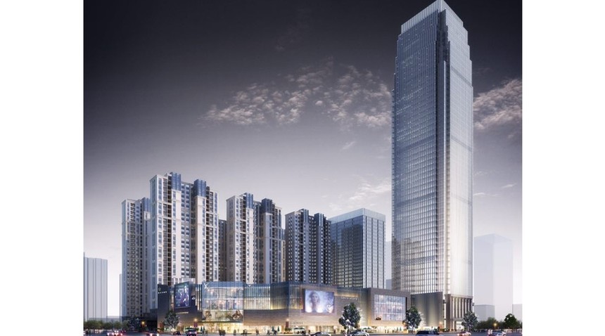 明发商业广场总建筑面积49.58万平方米 超高层建筑 231.3m，淄博市在建第一高，目标鲁班奖.jpg