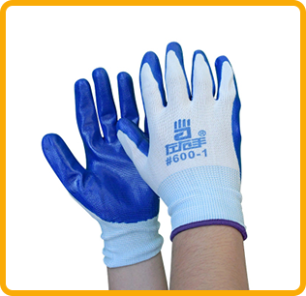 尼龙丁腈浸渍手套乳胶