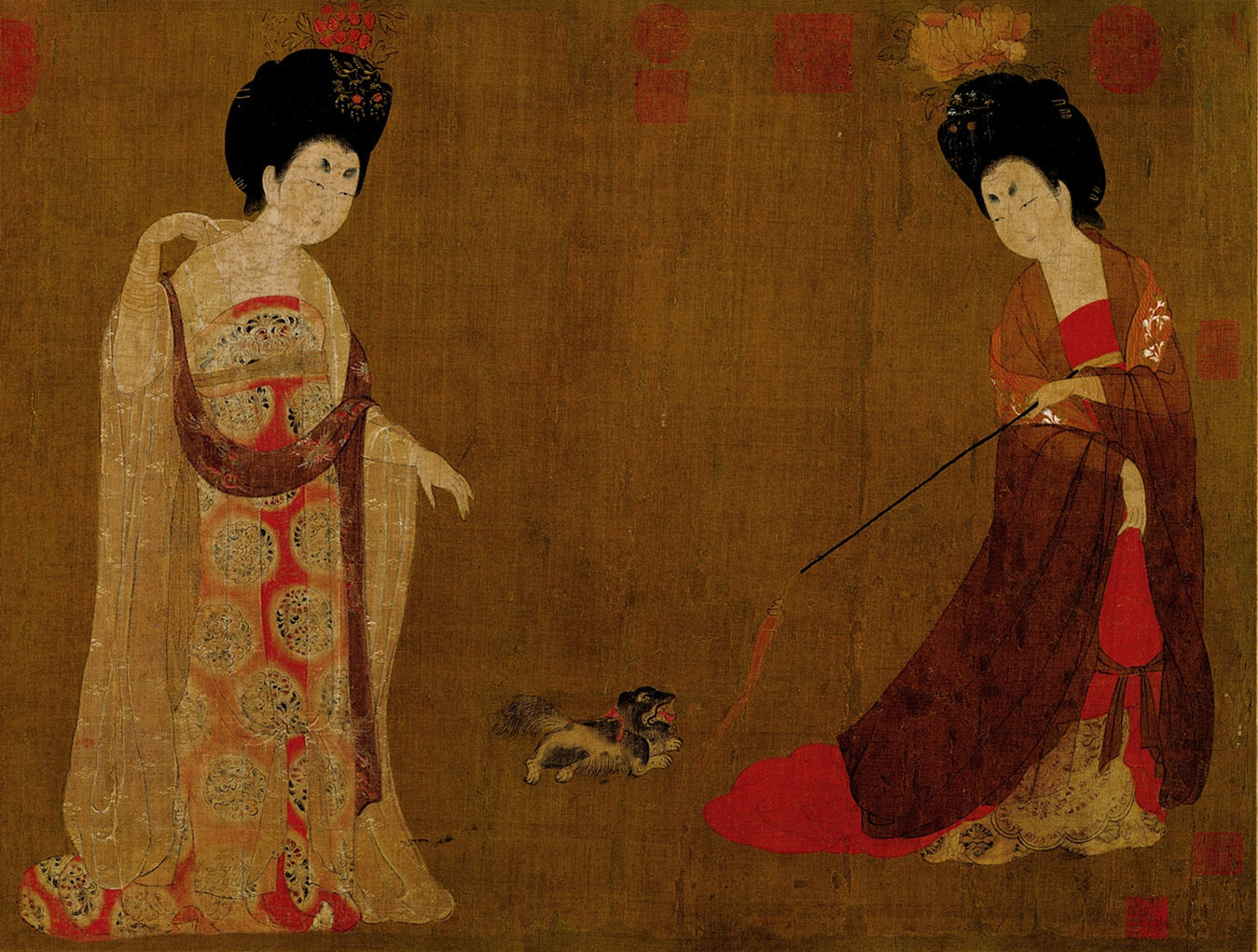 中国 清時代掛け軸「改琦作 人物図 紙本」肉筆保証 中国画家 唐