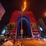 中南財(cái)源門(mén)地標(biāo)戶(hù)外軟膜燈箱