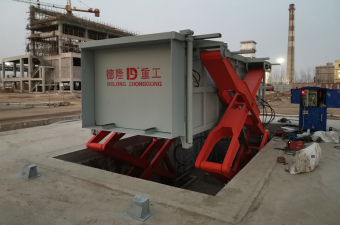 河南安陽某廠區地埋式垃圾壓縮中轉站客戶現場