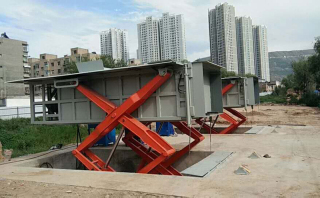 甘肅蘭州地埋式垃圾壓縮站項目現場