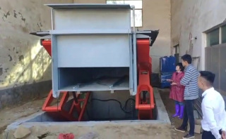 江西南昌鄉鎮地埋式垃圾站的施工現場