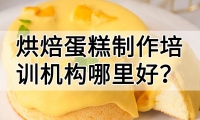 烘焙蛋糕制作培训机构(烘焙蛋糕技术培训哪