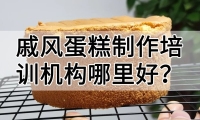戚风蛋糕制作培训机构(戚风蛋糕技术培训哪