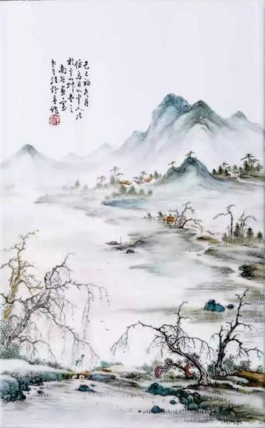中国古美術 磁器板 瓷板画 民国 珠山八友 汪野亭 粉彩｜Yahoo