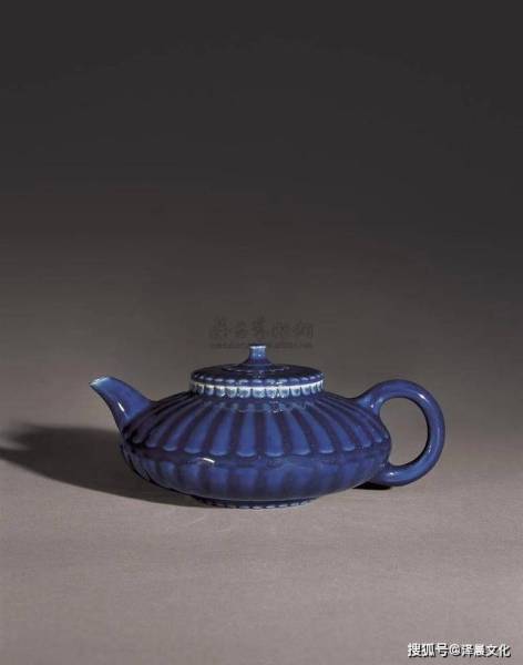 中国古美術 清時代霁蓝釉茶碗 XG3-2 中国古美術 清時代霁蓝釉