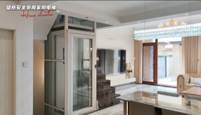 望岳家用別墅電梯沈陽安裝案例