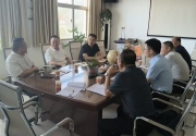 8月13日市委常委、副市長李云飛,市政府副秘書長王濤在縣委常委、政法委書記李紅武和副縣長趙哲的陪同下來包聯企業---合陽風動公司調研指導工作并座談企業下一步發展情況。
