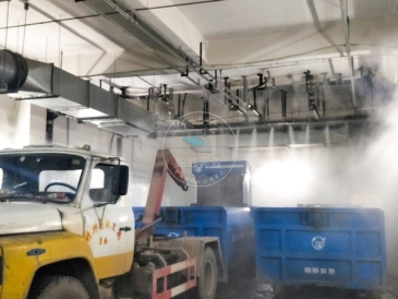 四川廣元萬達廣場垃圾房霧森噴霧除臭項目