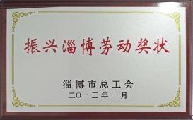 振興淄博勞動獎狀