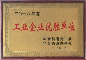 2018年度工業(yè)企業(yè)優(yōu)勝單位
