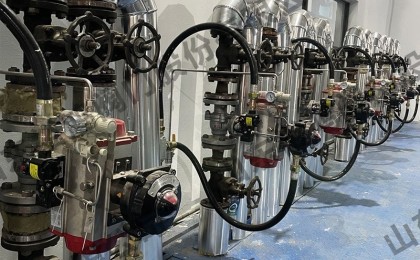 淄博昌麟化工氣動(dòng)控制閥項(xiàng)目現(xiàn)場(chǎng)