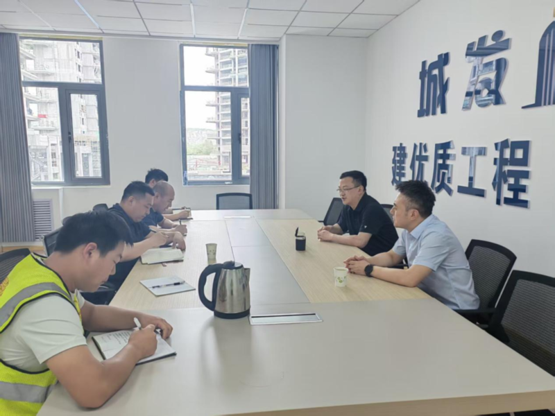 公司领导赴临夏市绿?樾澜天悦项目现场开展调研座谈工作
