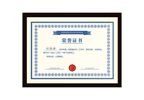 榮譽資質(zhì)