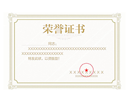 公司荣誉