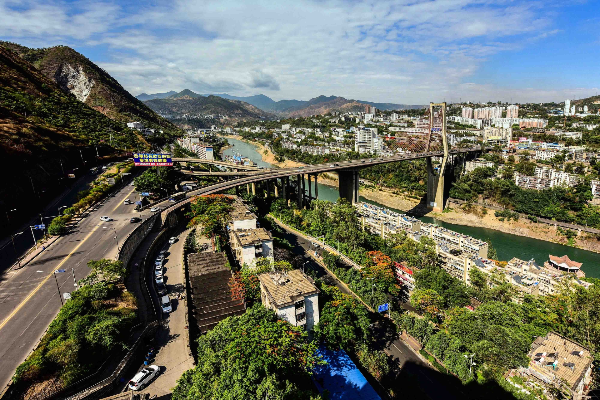 141远眺炳草岗大桥