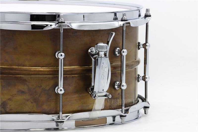 原鼓打击乐路德维格ludwig军鼓红铜做旧原始raw美产lc663t铜腔_原鼓