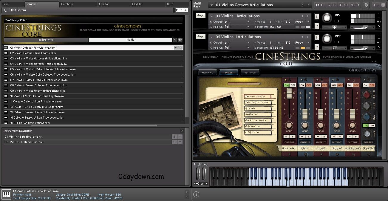 CineSamples CineStrings CORE V1.2 KONTAKT 影视弦乐-软音源基地