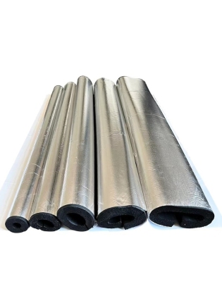 橡塑管套开口自粘水管防冻加厚隔热保温棉太阳能空调消防管道-(厂家