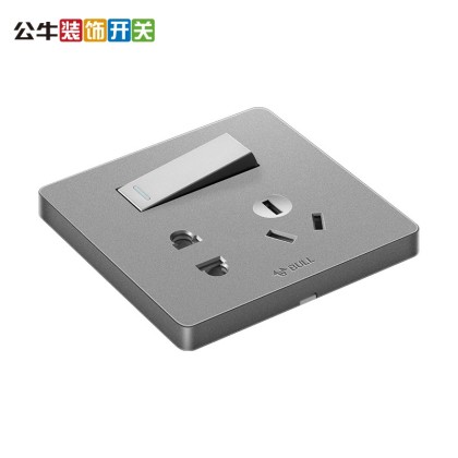 公牛开关插座面板五孔插座带开关86型一开五孔双控二三插墙壁墙面