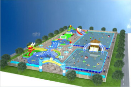 充氣水上樂園:讓孩子們盡情玩耍的樂園