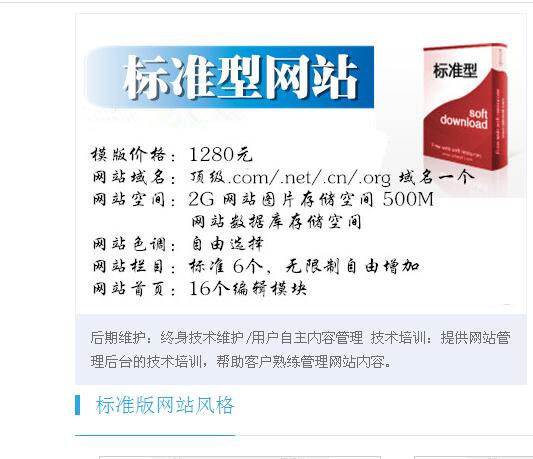 标准版网站