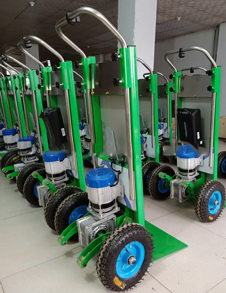 工地专用款电动爬楼机上楼拉货手推载物机 电动爬楼车 电动搬运车