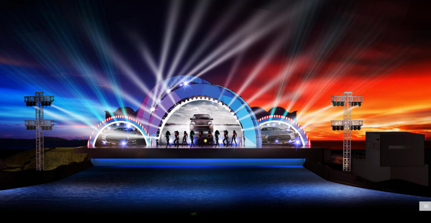 2017山东潍坊主题公园景观舞台舞美设计及施工:北京开合万象舞台技术