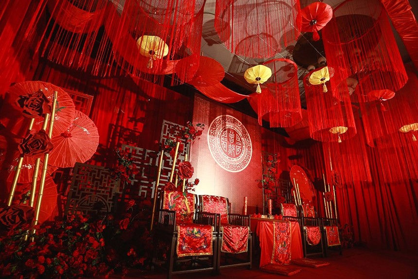 红色中式婚礼