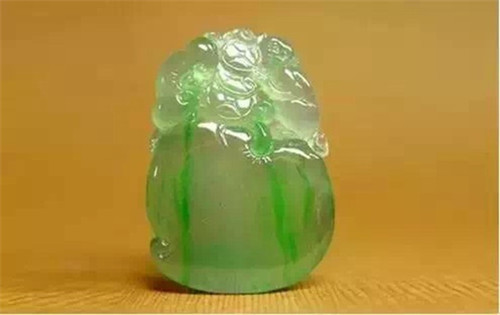 翡翠色料之"极品金丝种翡翠"