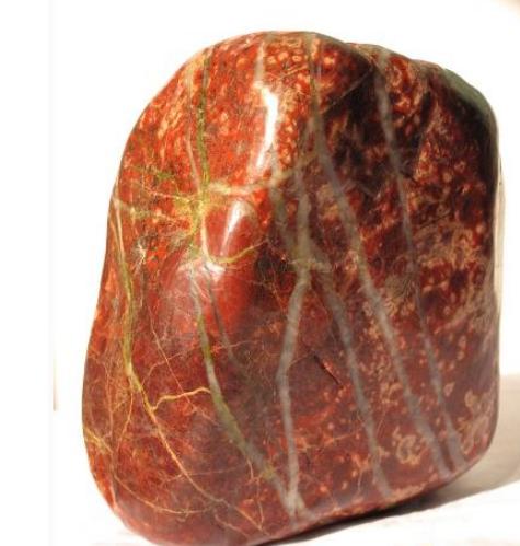 略阳珍稀奇石:鸡血红梅花玉_中国翡翠玉石网