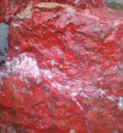 略阳珍稀奇石:鸡血红梅花玉_中国翡翠玉石网