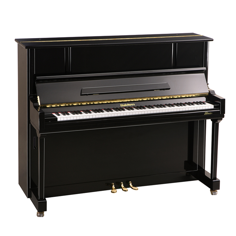 鲍德温钢琴bp1-hpe亮光黑色 美国baldwin全新立式演奏钢琴 高120cm