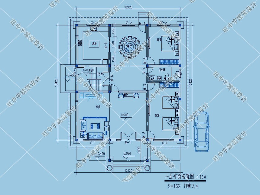 新款160平方4层农村别墅自建房图纸值得推荐