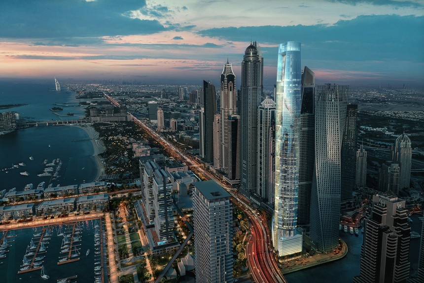 世界最高酒店建筑，迪拜码头酒店Ciel 动工,第1张