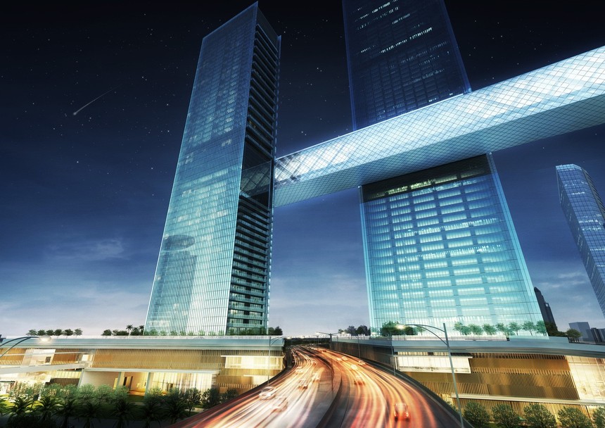 迪拜One Za’abeel塔楼正在施工中，建成后将拥有世界最长悬臂,第1张
