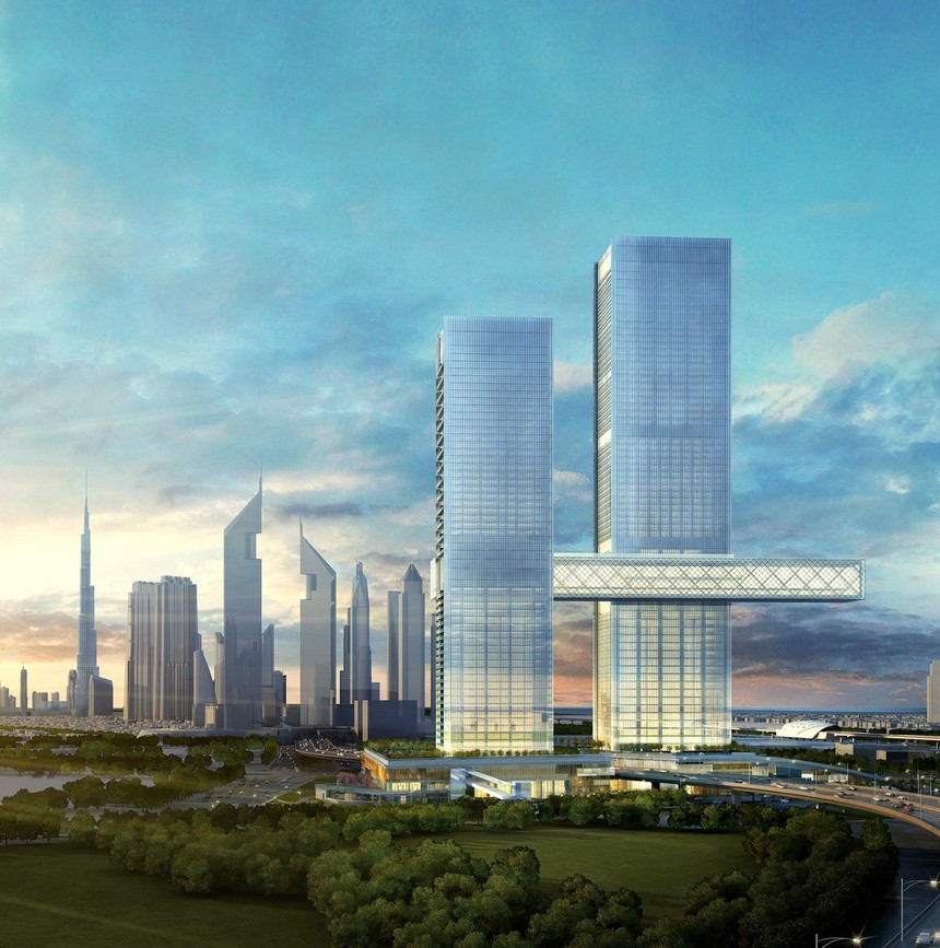 迪拜One Za’abeel塔楼正在施工中，建成后将拥有世界最长悬臂,第2张