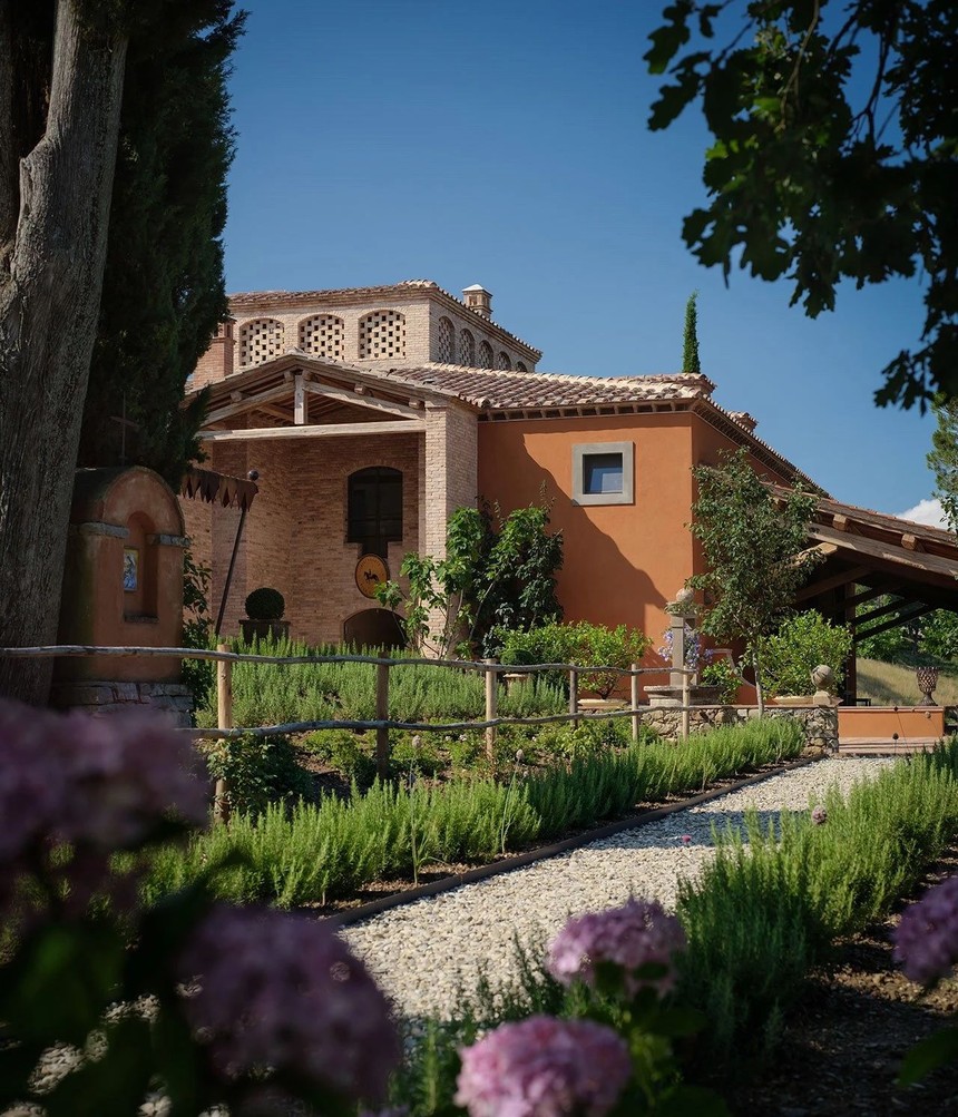 意大利翁布里亚庄园酒店ristoranteallescuderie这家即将开业的千年