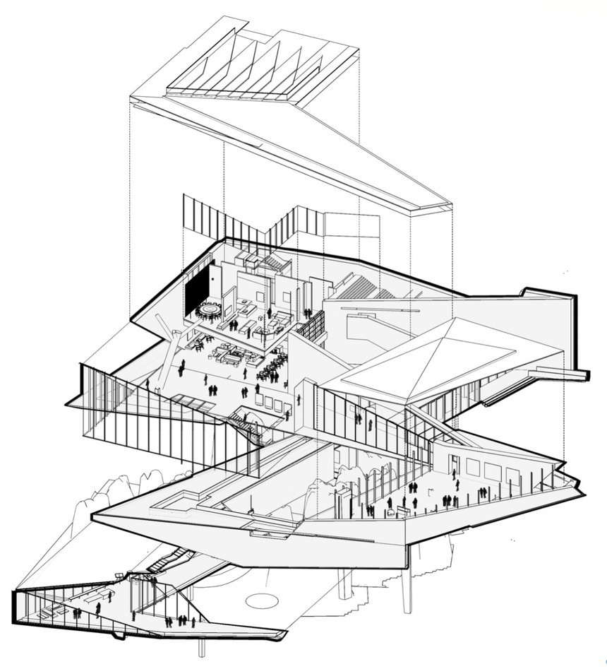 石为根,云为阶,一个关于"山,海,城"的故事,山海美术馆,静谧与光明!