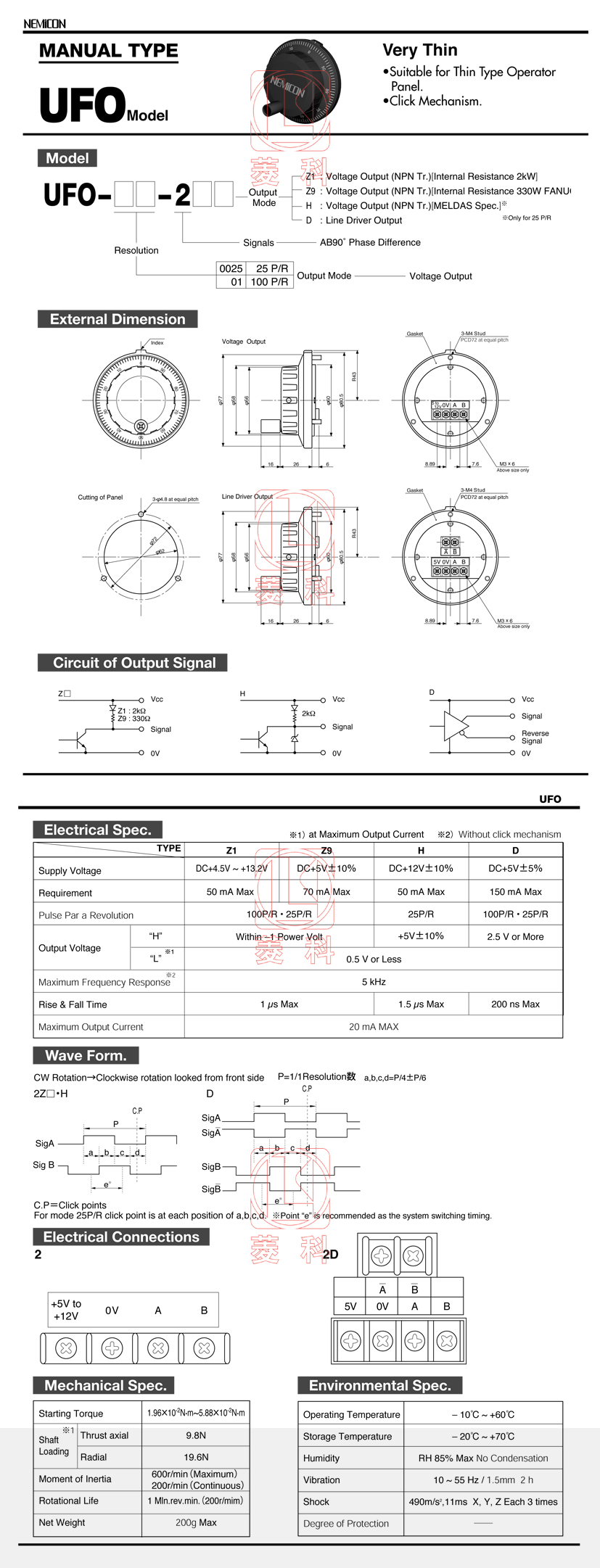 UFO系列 數控車床專用編碼器_聯軸器種類-廣州菱科自動化設備有限公司