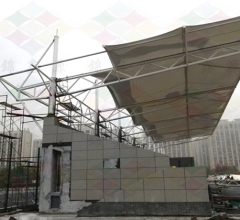 杭州市康橋職業(yè)高級(jí)中學(xué)看臺(tái)膜結(jié)構(gòu)
