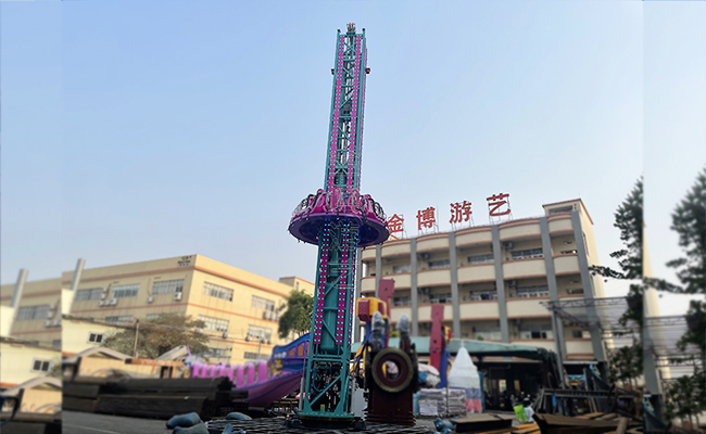 15米旋转塔.jpg 金博游艺乡村旅游项目15米旋转塔厂内调试.jpg