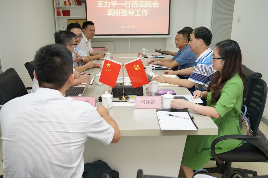 宜宾市人民政府副市长王力平一行调研促进会