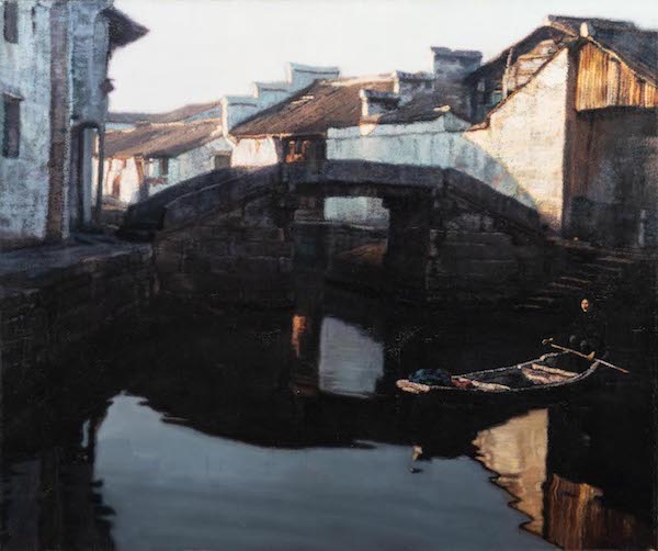 陳逸飛,，拂曉出航,，1986.jpg
