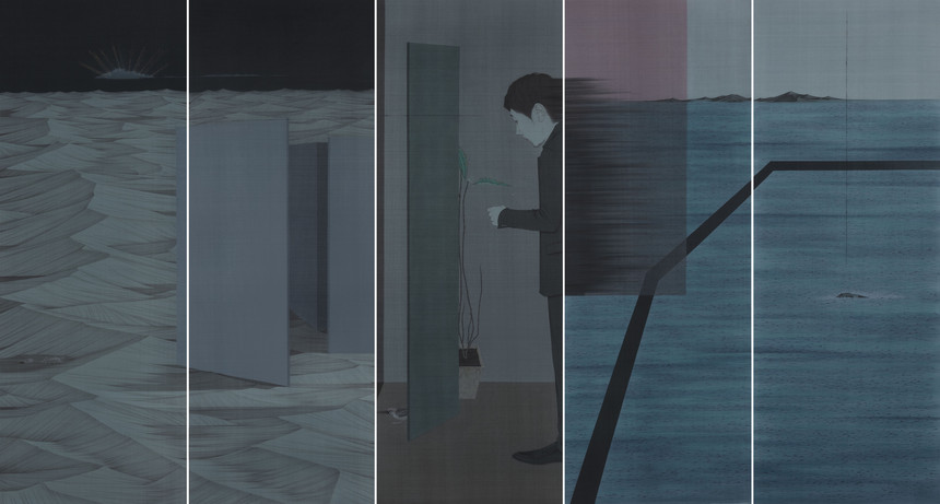 7,、栗玉瑩 《生命相對(duì)論》絹本設(shè)色119.6cmx220cm2020.jpg